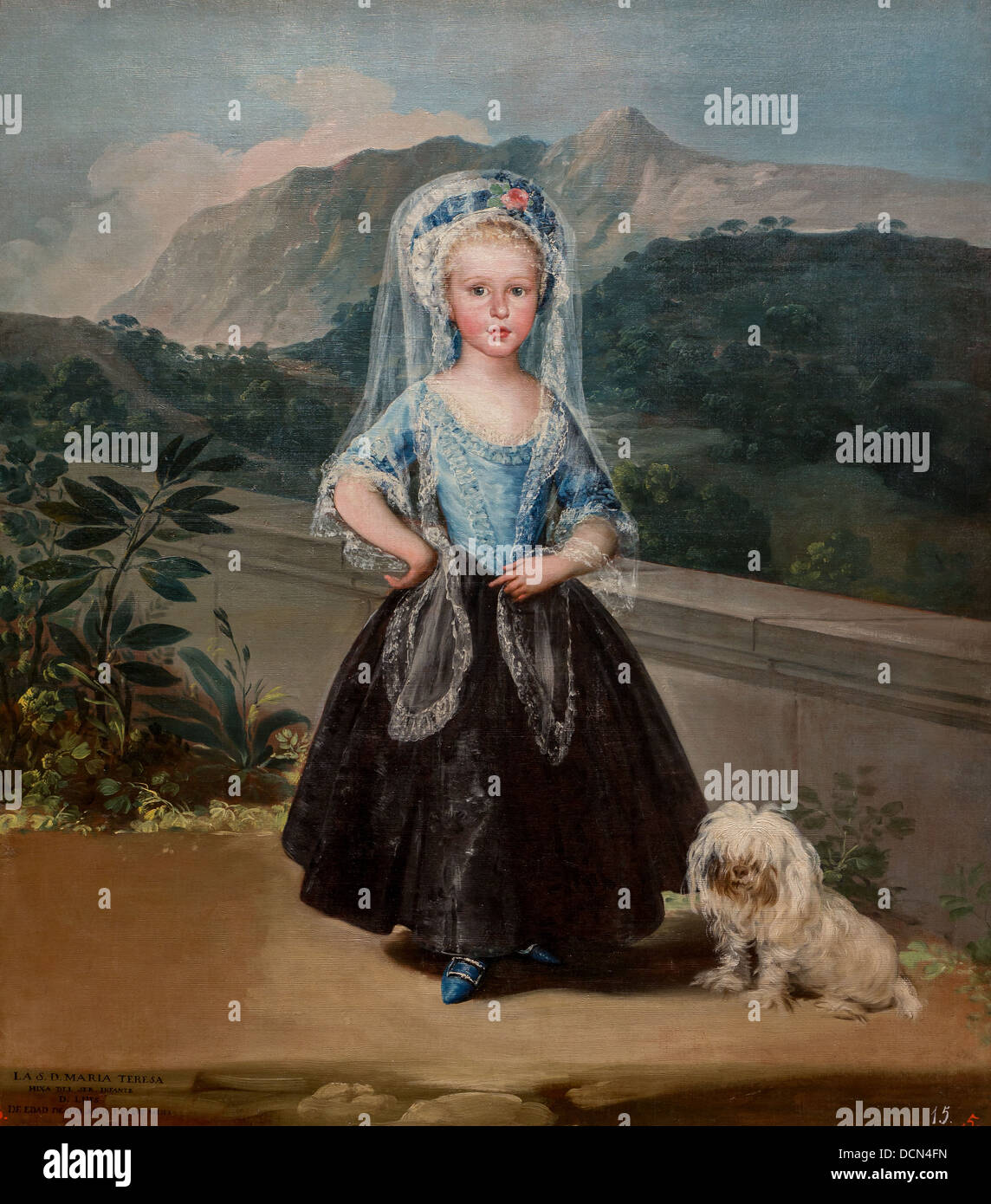 18th century  -  Maria Teresa de Borbon y Vallabriga, 1783 - Francisco de Goya Philippe Sauvan-Magnet / Active Museum Stock Photo