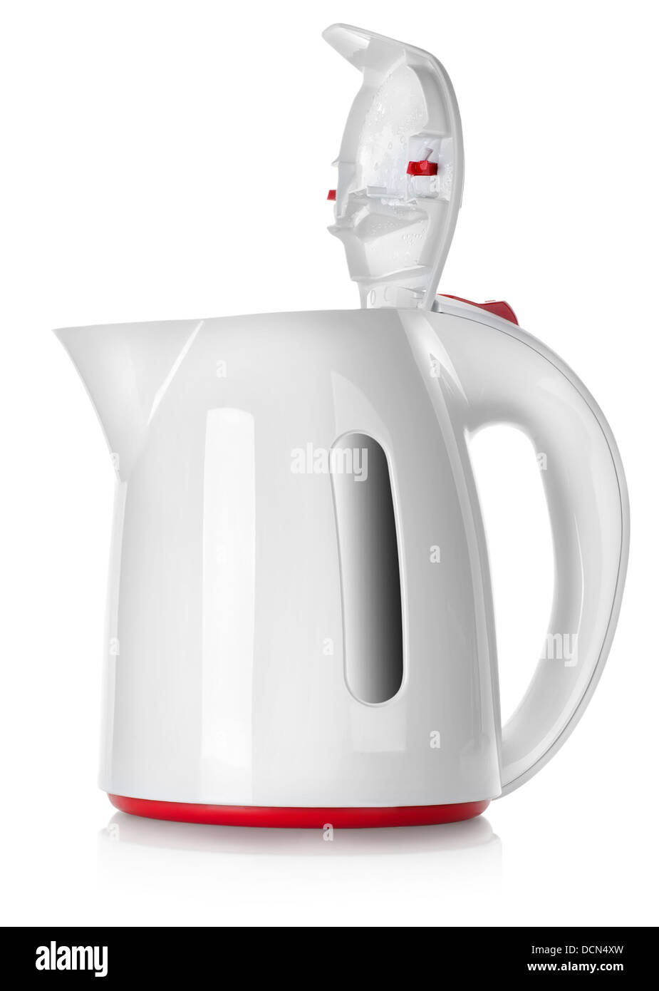 White kettle isolated Stock Photo Alamy