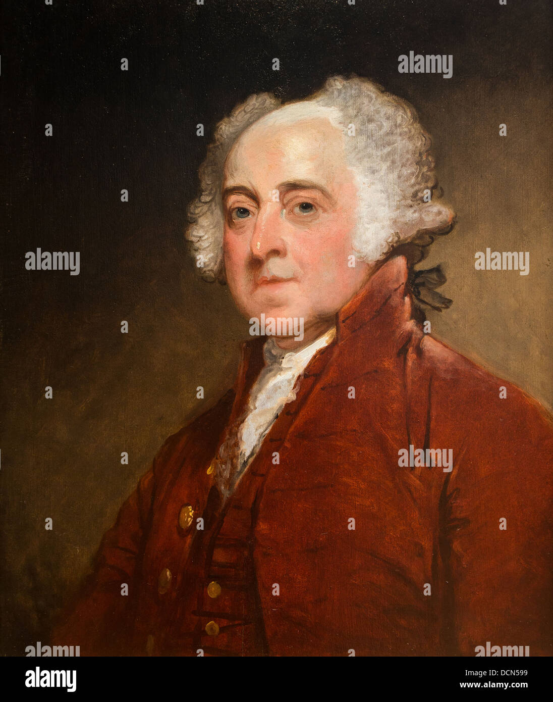 19th century  -  John Adams - Gilbert Stuart (1821) Philippe Sauvan-Magnet / Active Museum Stock Photo