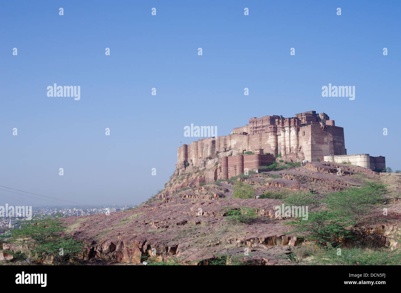 Meherangarh Fort - Jodhpur, Rajashtan, India Stock Photo