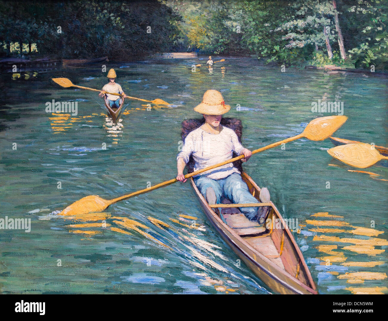19th century  -  Esquifs - Gustave Caillebotte (1877) Philippe Sauvan-Magnet / Active Museum Stock Photo