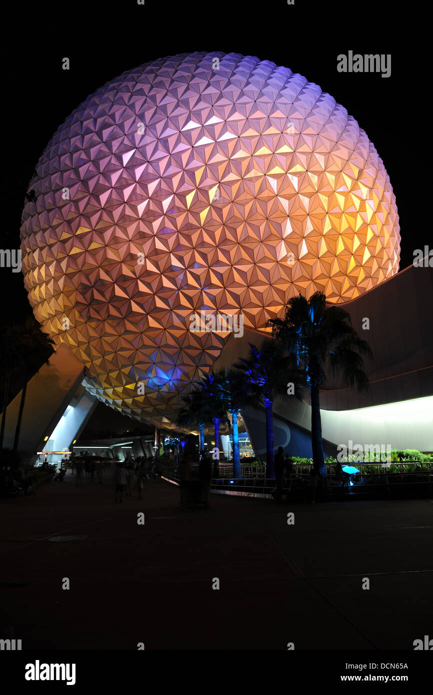 ORLANDO, FLORIDA - JUNE 06, 2012: Disney's EPCOT Center sphere Stock Photo