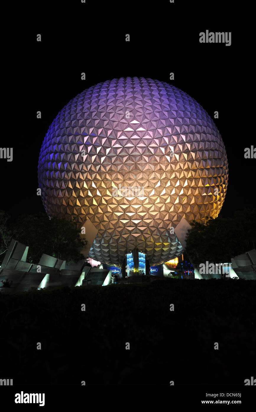 ORLANDO, FLORIDA - JUNE 06, 2012: Disney's EPCOT Center sphere Stock Photo