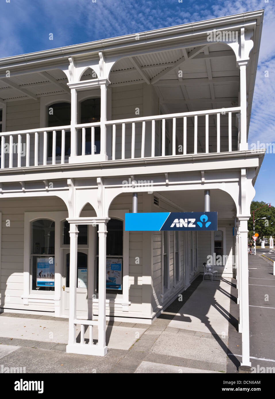 dh Martinborough WAIRARAPA NEW ZEALAND ANZ colonial building bank Stock Photo