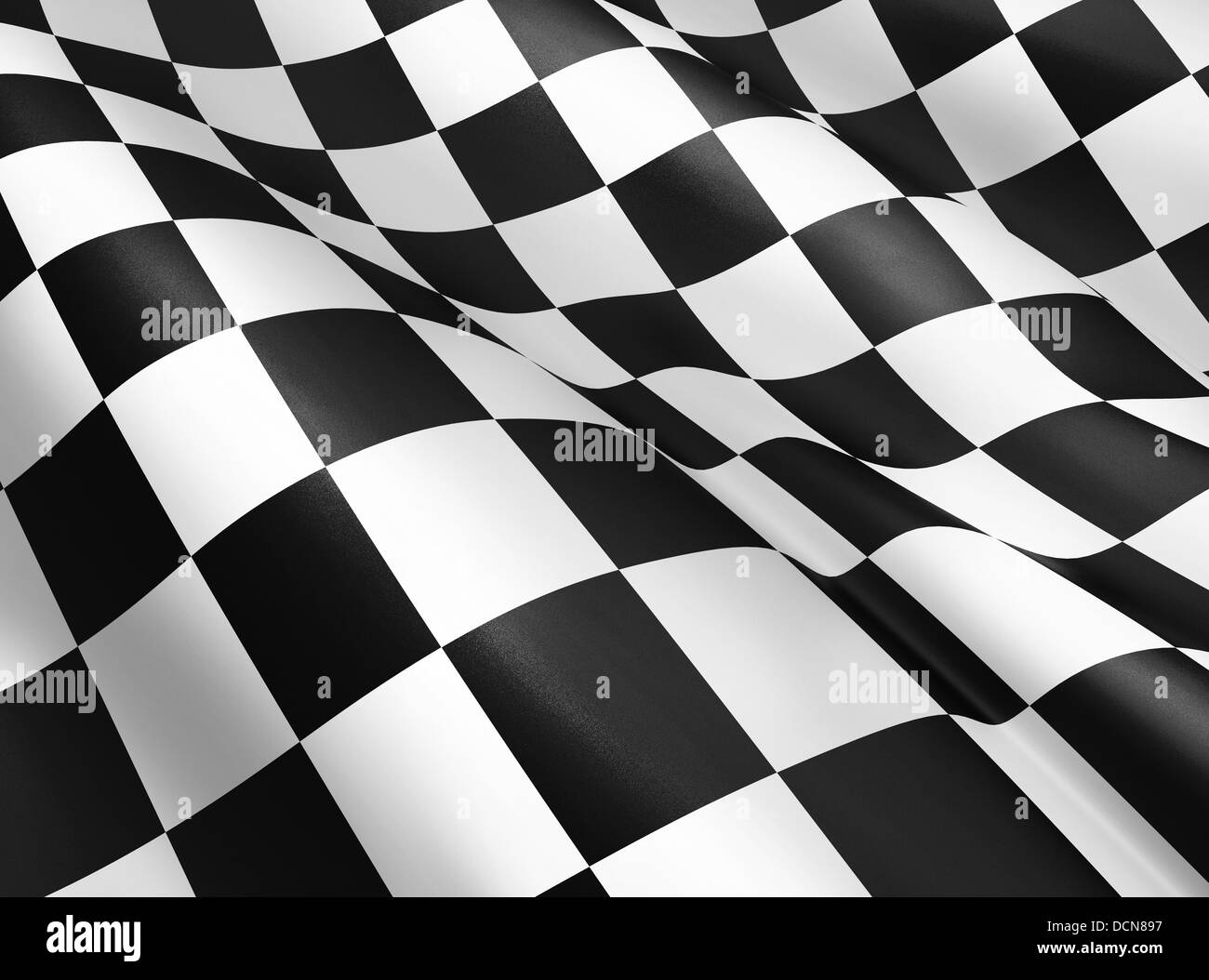 Black white checkered flag texture Black and White Stock Photos