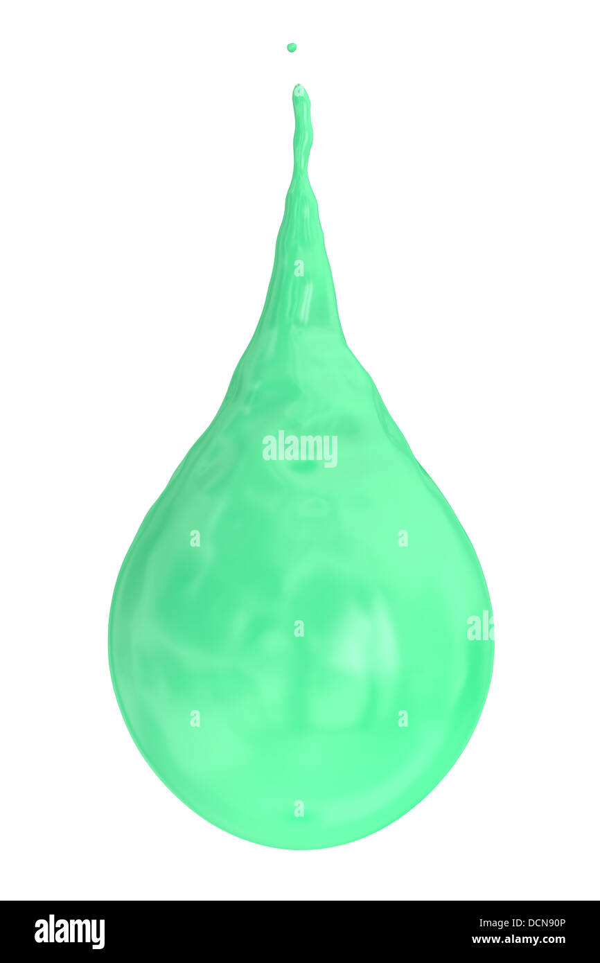 green paint drop Stock Photo Alamy