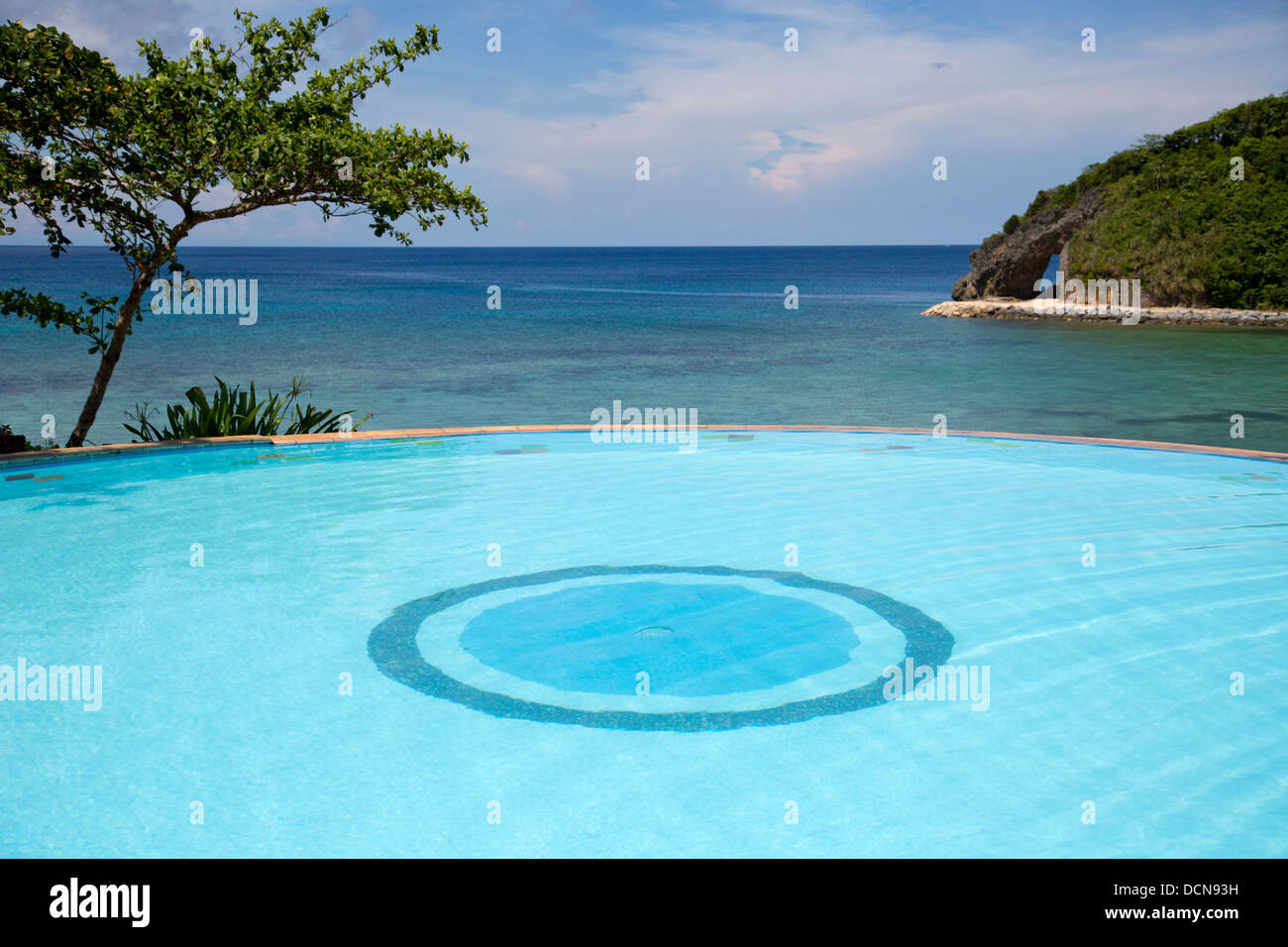 Swimming pool on Boracay island, Philippines Stock Photo Alamy