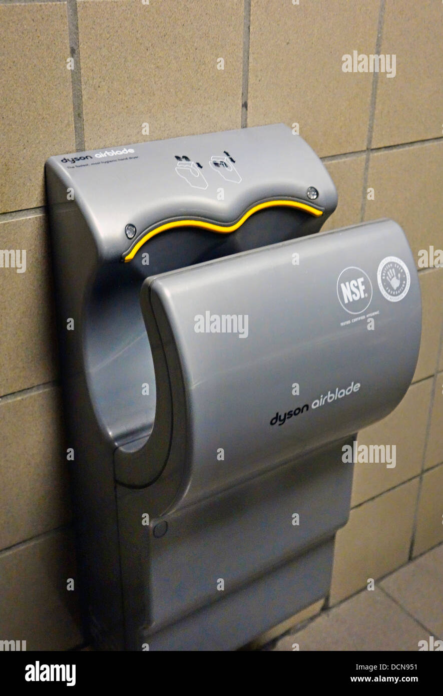 Dyson air blade hand dryer Stock Photo - Alamy