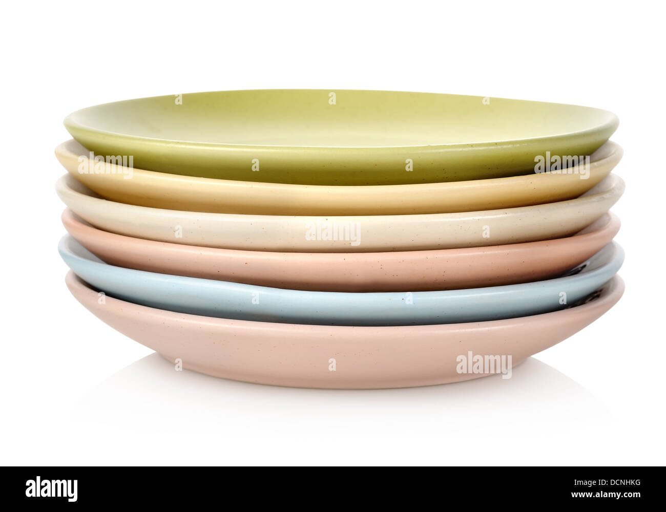 Color plates isolated Stock Photo Alamy