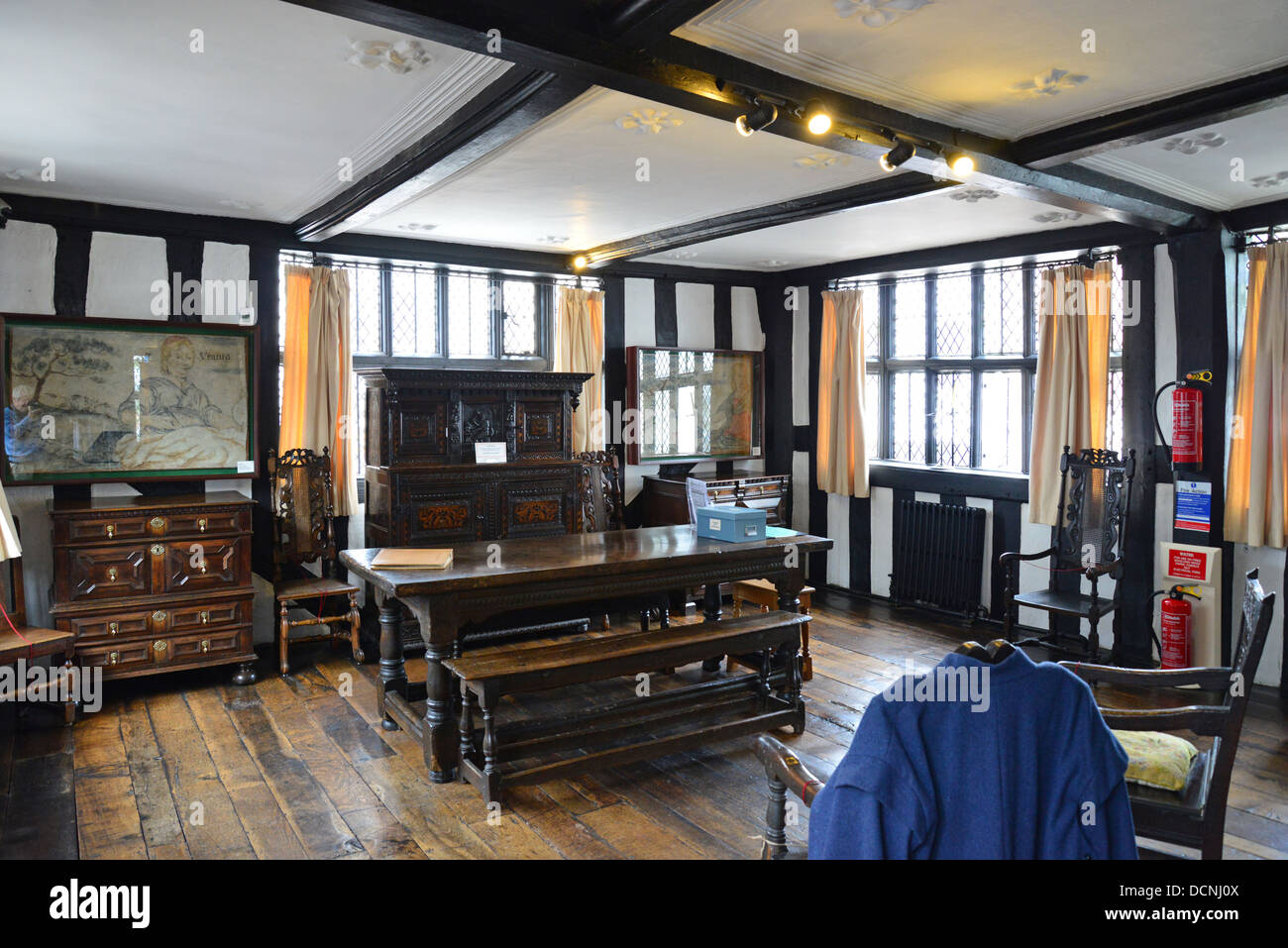 Interior of 17th Century The Old House, High Town, Hereford, Herefordshire, England, United Kingdom Stock Photo
