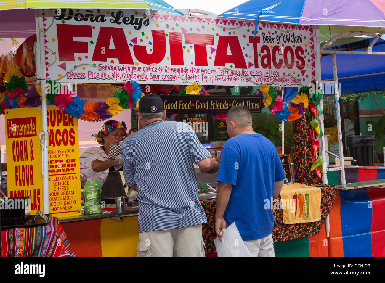 Food Stand in Market Square in San Antonio, Texas Stock Photo Alamy