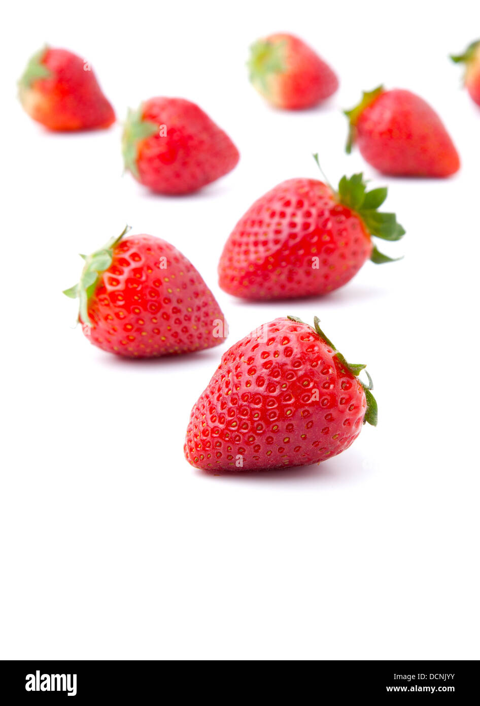 fresh strawberry, isolated on white background Stock Photo - Alamy