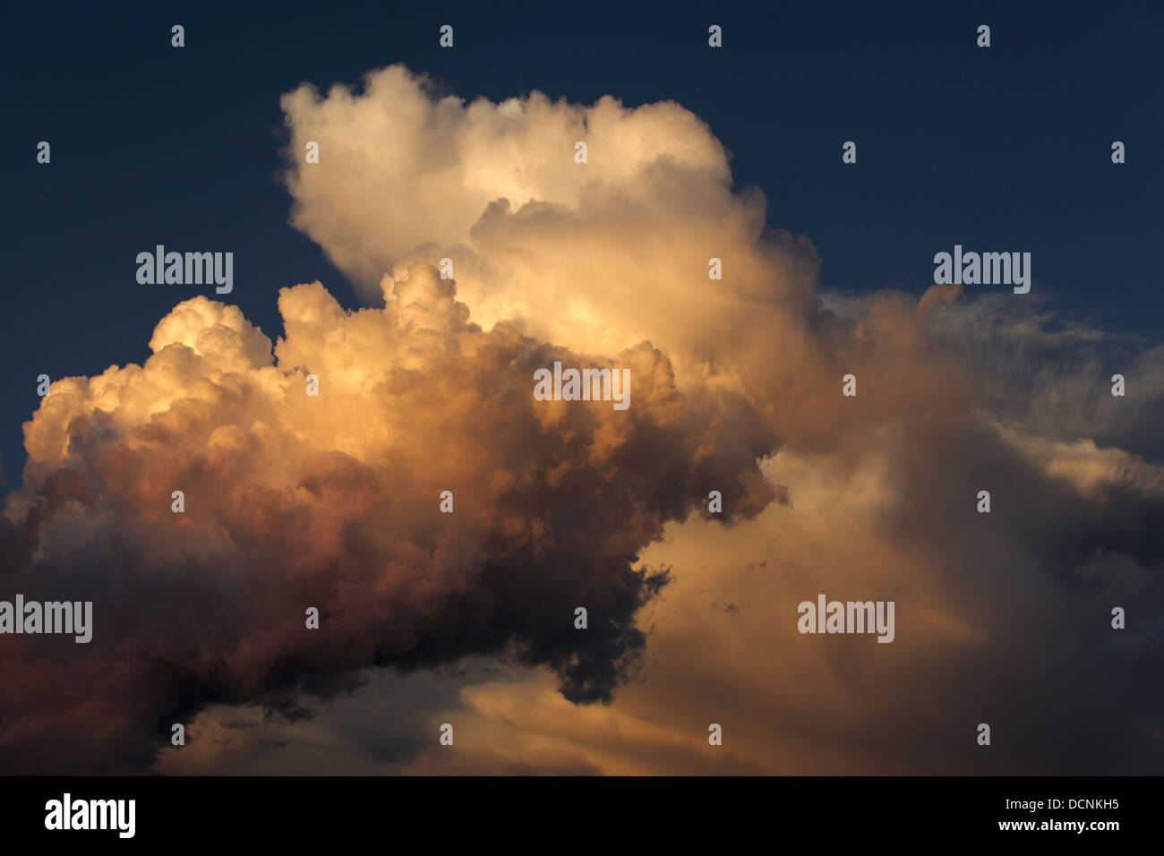 Brightly colored clouds. Stock Photo