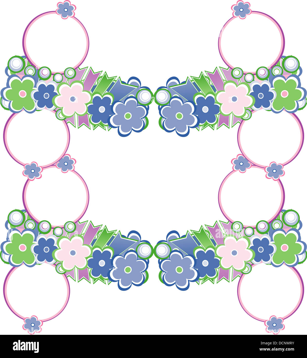 beautiful seamless flower background illustration Stock Photo - Alamy