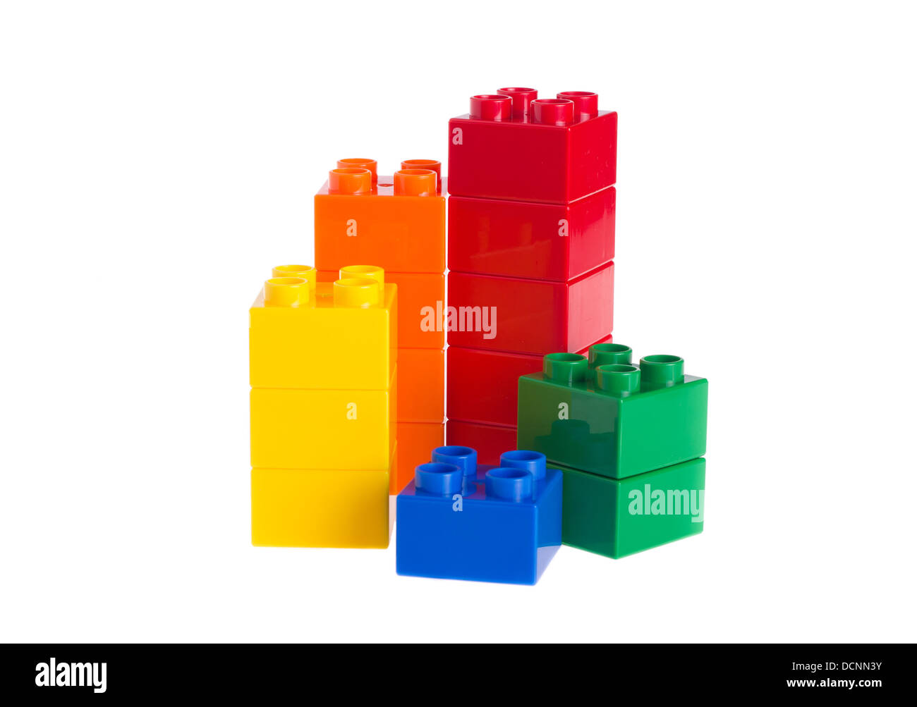 plastic building blocks Stock Photo Alamy