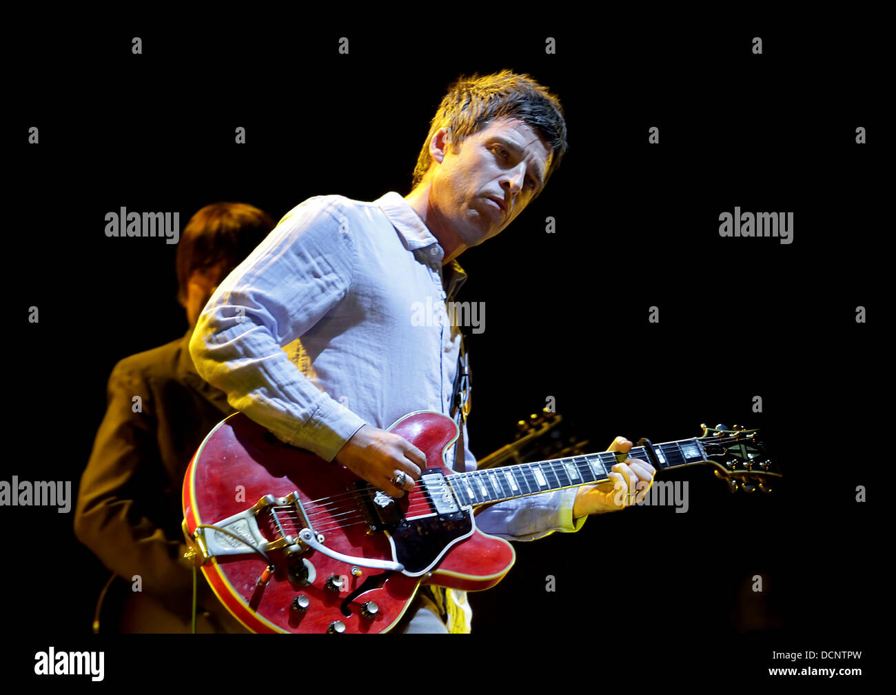 Noel Gallagher performing with his new band Noel Gallaghers' High ...