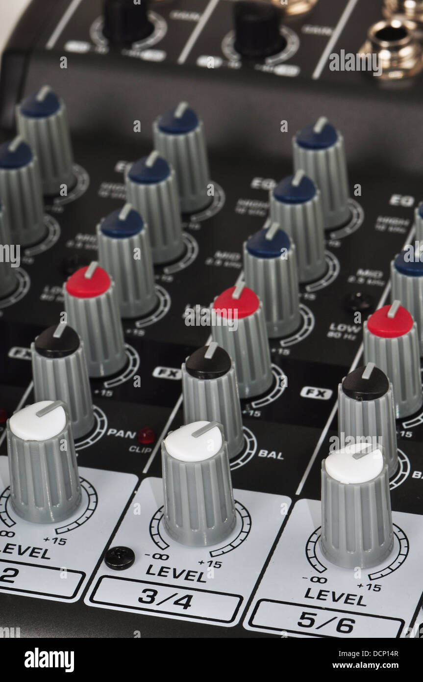 Music Mixing Board Stock Photo Alamy