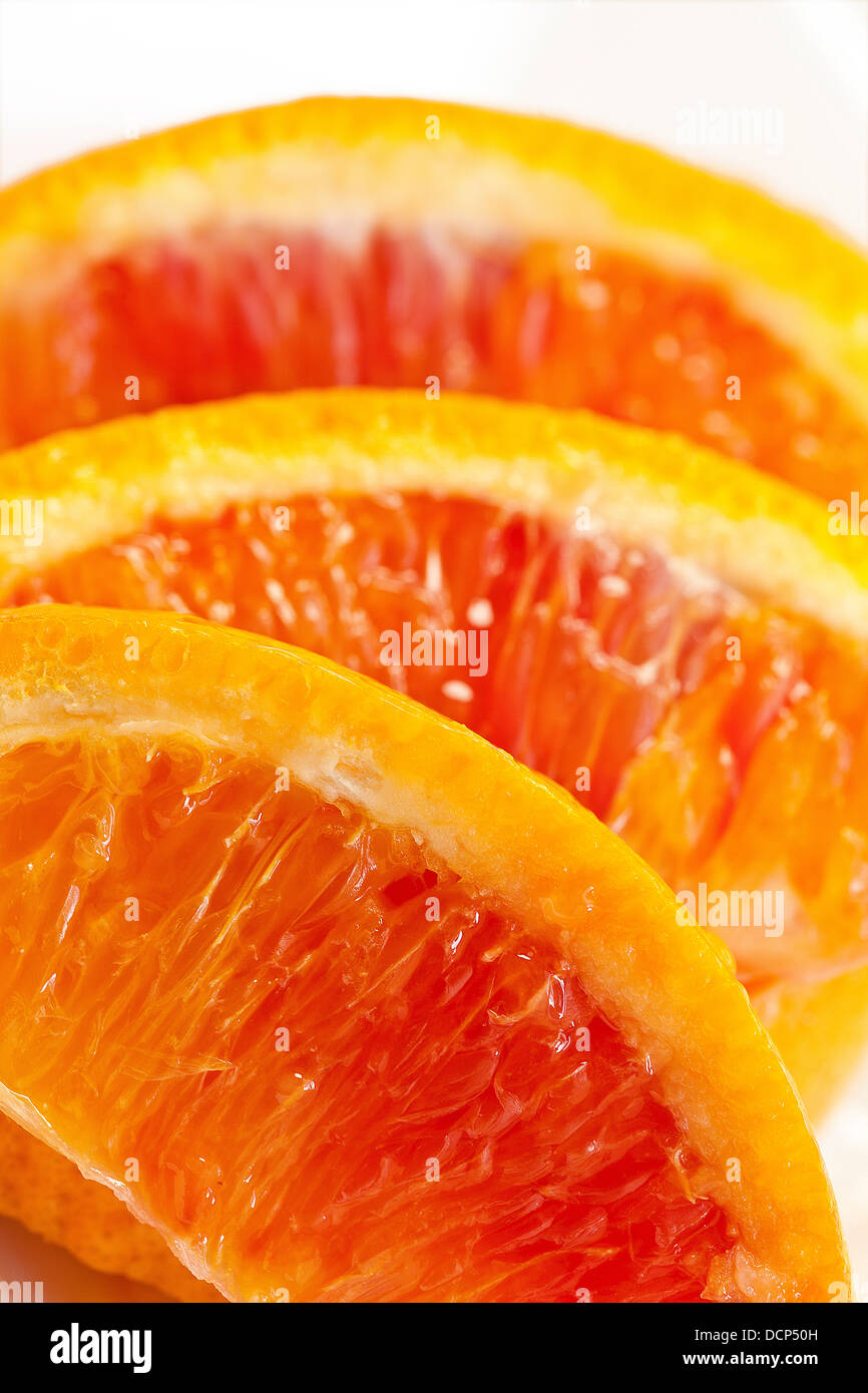 Juicy sliced blood oranges Stock Photo Alamy
