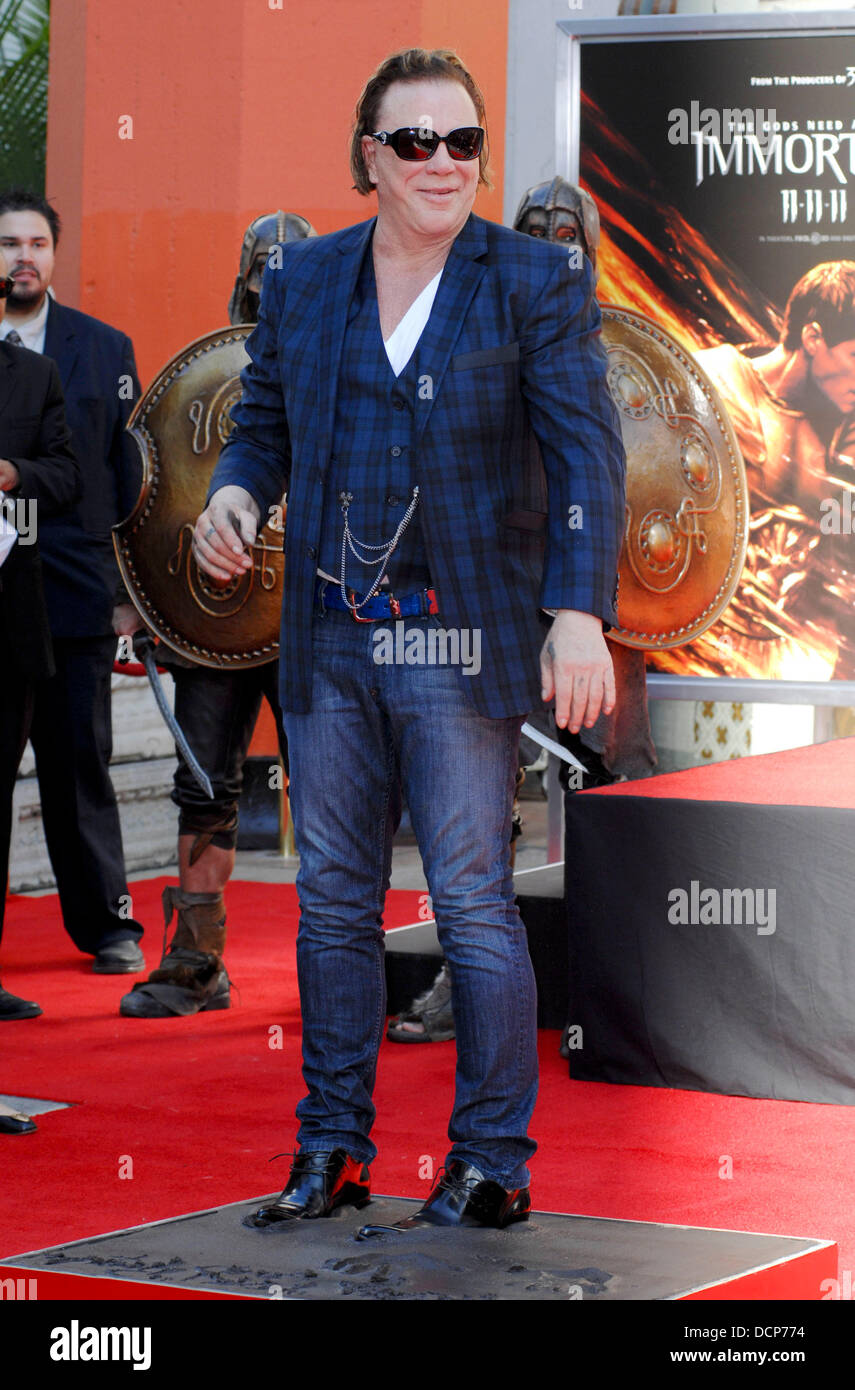 Mickey Rourke Hends Mickey Rourke Mickey Rourke is honoured with a Hand and Footprint ...