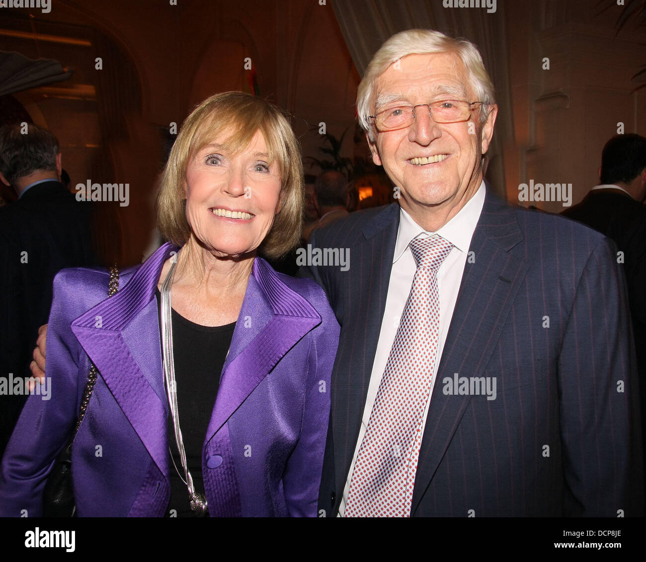 Sir Michael Parkinson and his wife Mary Parkinson attend The Sunday Times  Winner's Dinners Awards 2011 at The Belvedere, Holland Park London, England  - 01.11.11 Stock Photo - Alamy