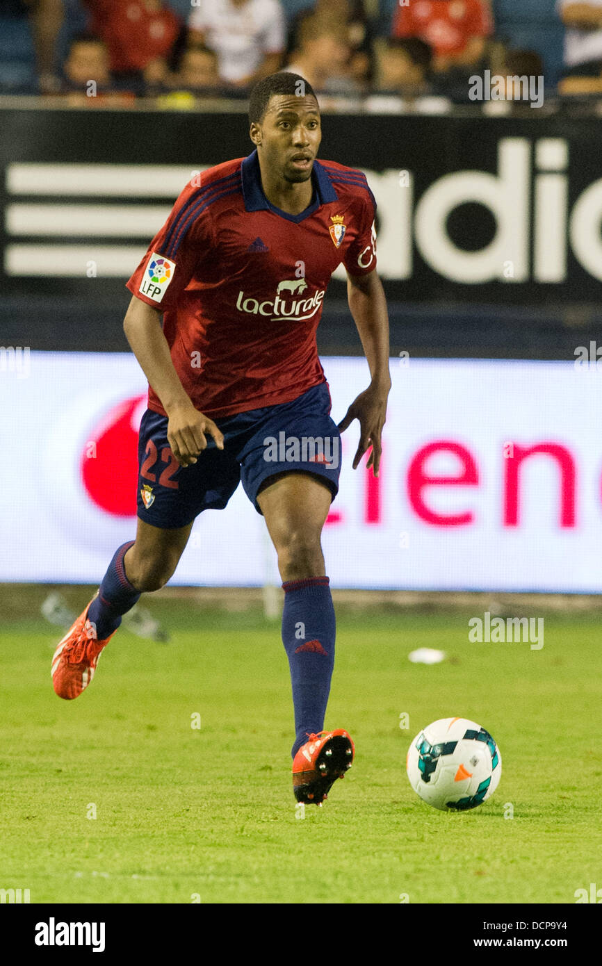 Jordan Loties (Osasuna), AUGUST 18, 2013 - Football / Soccer : Spanish Primera  Division "Liga BBVA (Espanola)" match between CA Osasuna 1-2 Granada CF at  Estadio Reyno de Navarra in Pamplona, Navarra,