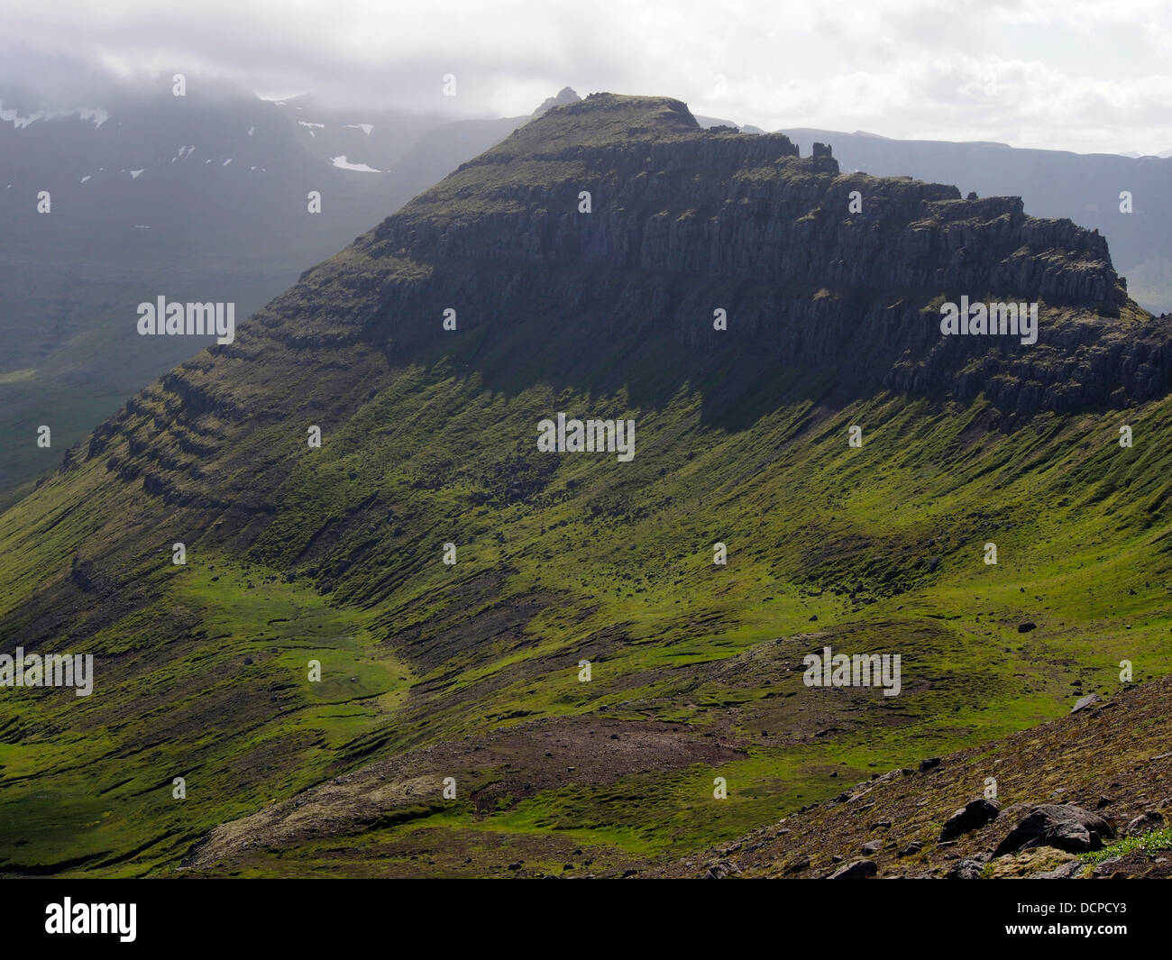 Kjölhnjúkur from Sandvikurskarð, Iceland Stock Photo