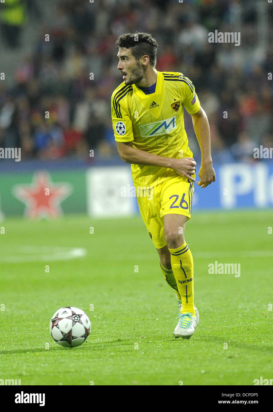 Pilsen, Czech Republic. 20th Aug, 2013. Aleksander Rajcevic (Maribor ...