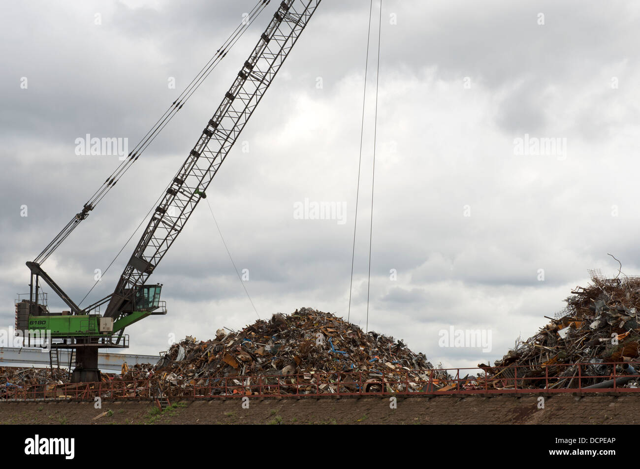 Scrap metal for recycling Duisburg Germany Stock Photo Alamy