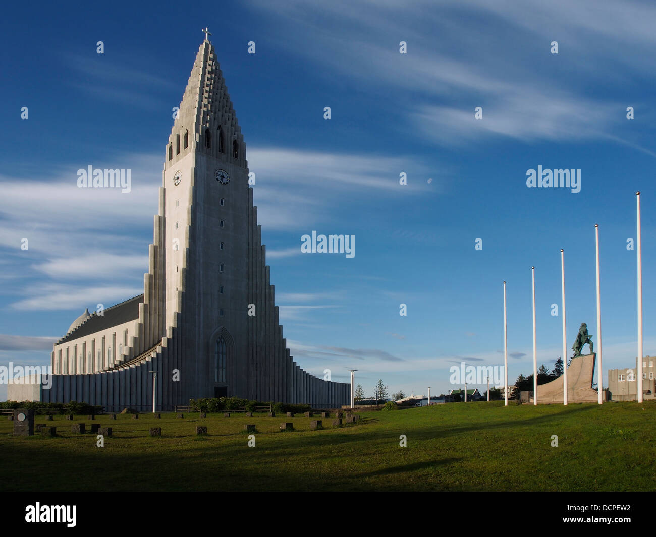 Hallgrímskirkja church, Reykjavik, Iceland Stock Photo