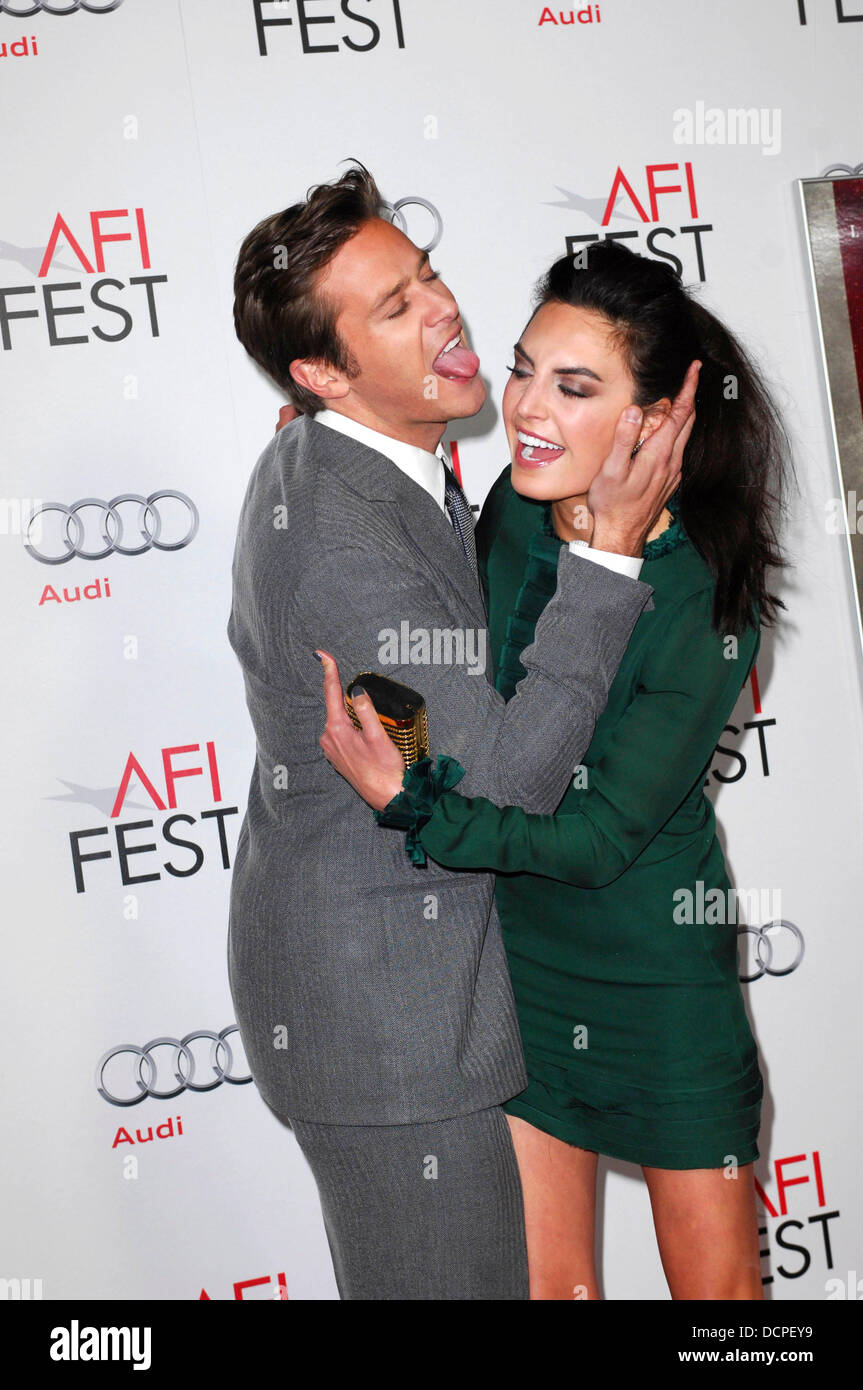 Armie Hammer, Elizabeth Chambers AFI Fest 2011 Opening Night Gala World  Premiere Of "J. Edgar" Held At Grauman's Chinese Theatre Hollywood,  California - 03.11.11 Stock Photo - Alamy