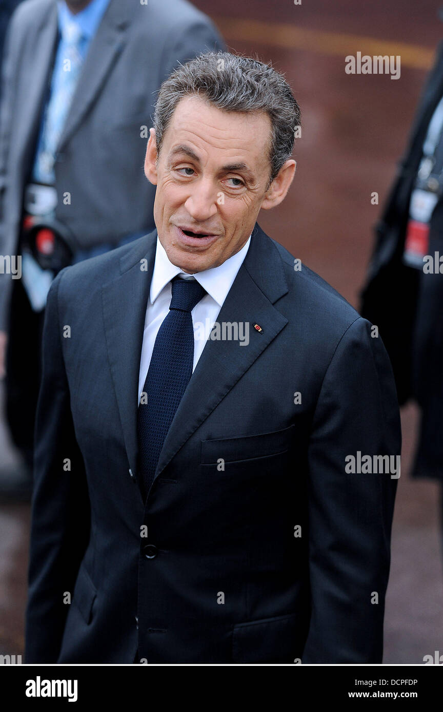 French President Nicolas Sarkozy World leaders in Cannes for the G20 ...