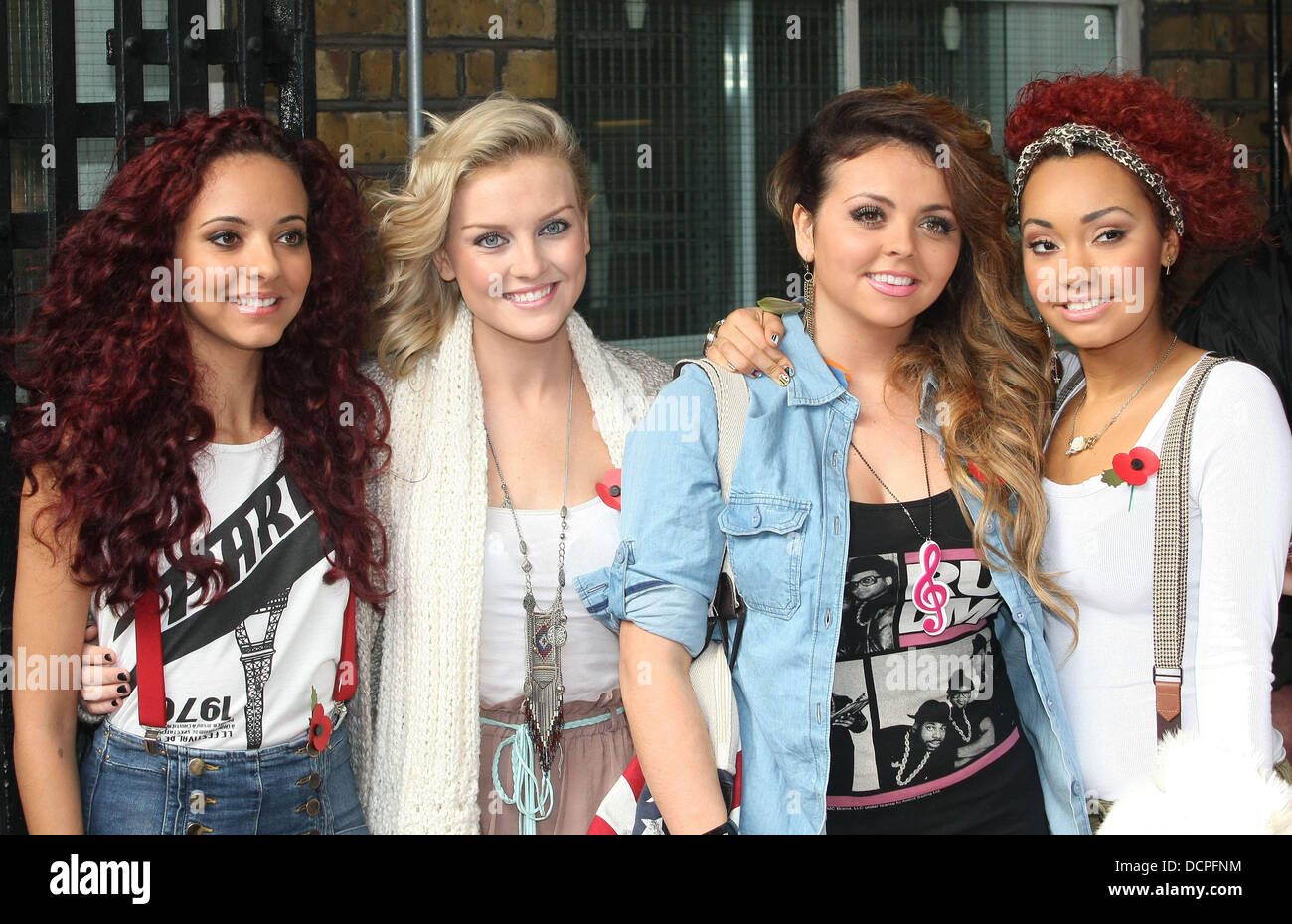 X Factor Finalists Jade Thirlwall Perrie Edwards Leigh Anne Pinnock And Jesy Nelson Of Little Mix At The Itv Studios London England 04 11 11 Stock Photo Alamy