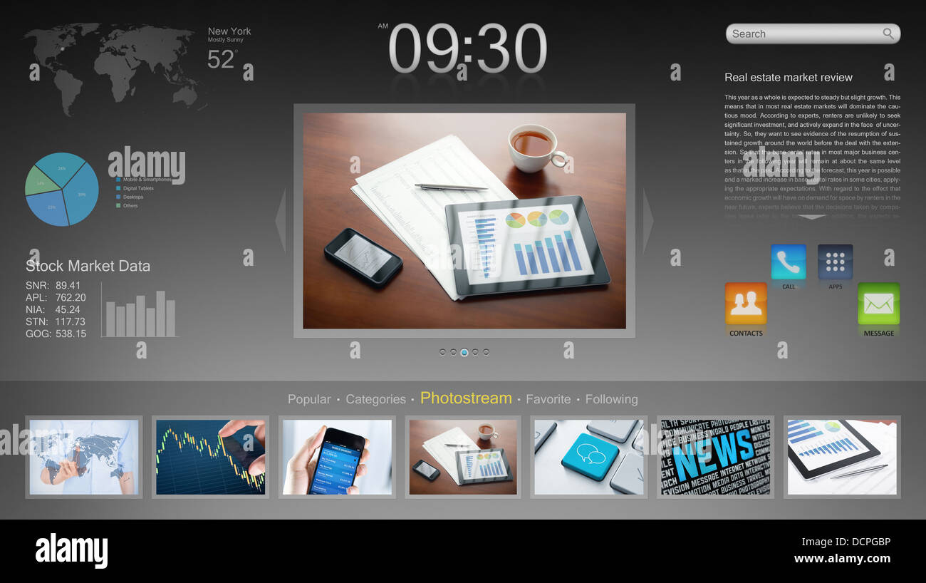 Computer desktop interface hires stock photography and images Alamy