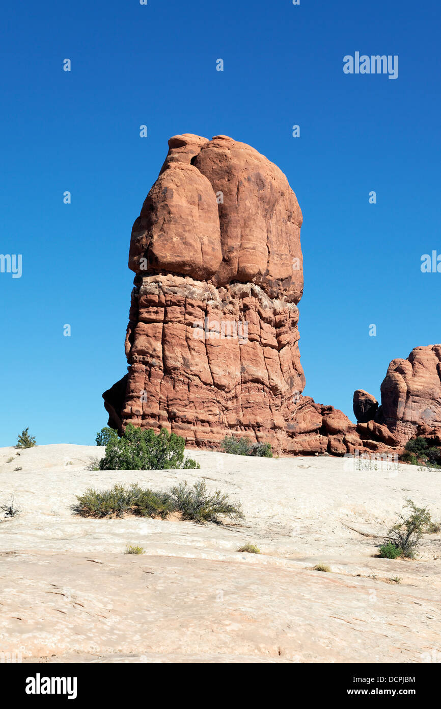 A red Rock formation Stock Photo