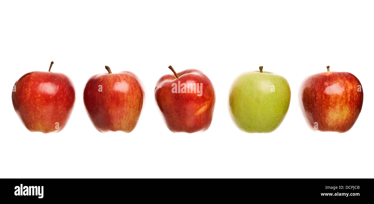 Group of apples Stock Photo