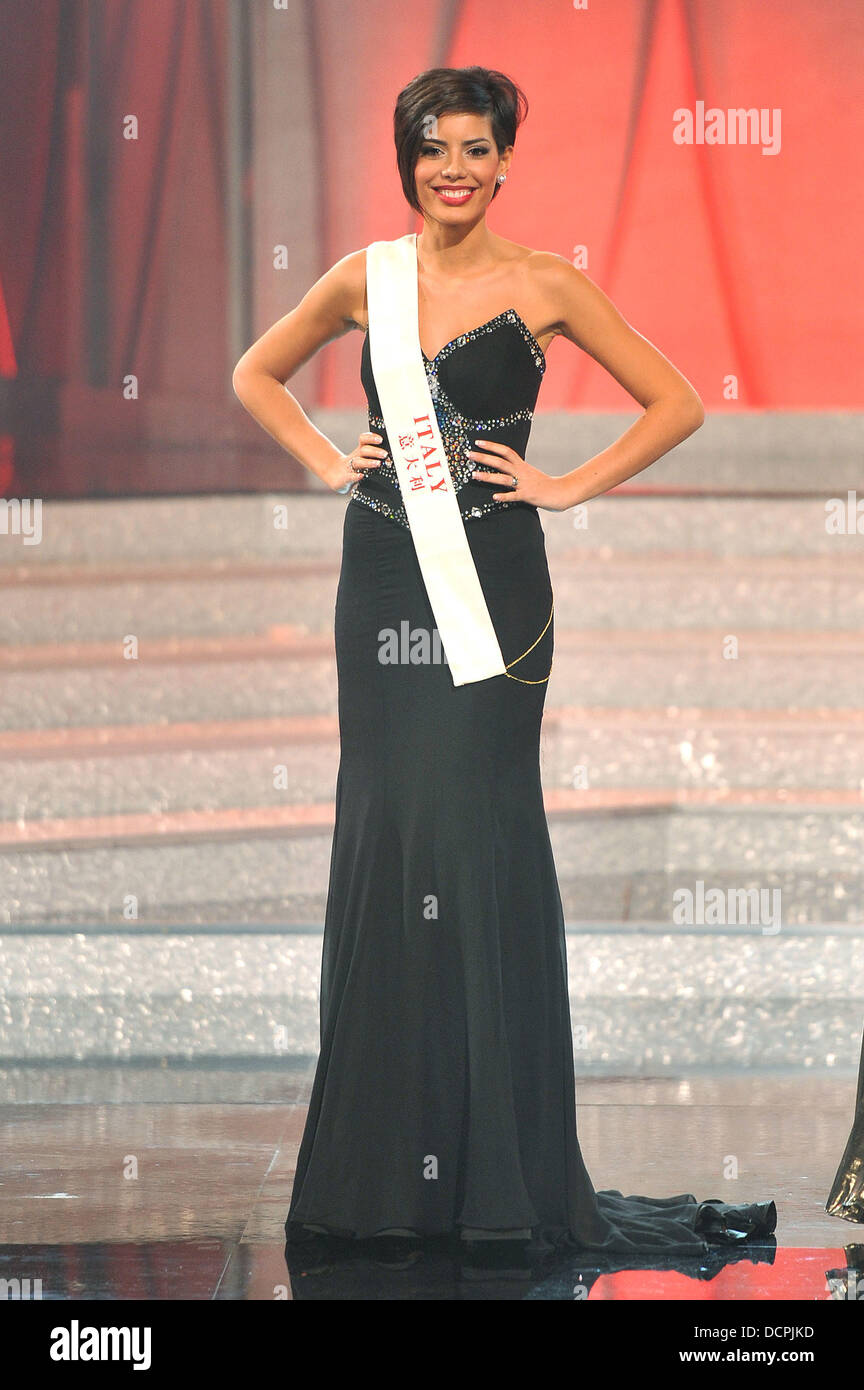 Nunziata Bambaci Miss World 2011 finals held at Earls Court. London, England - 06.11.11 Stock Photo