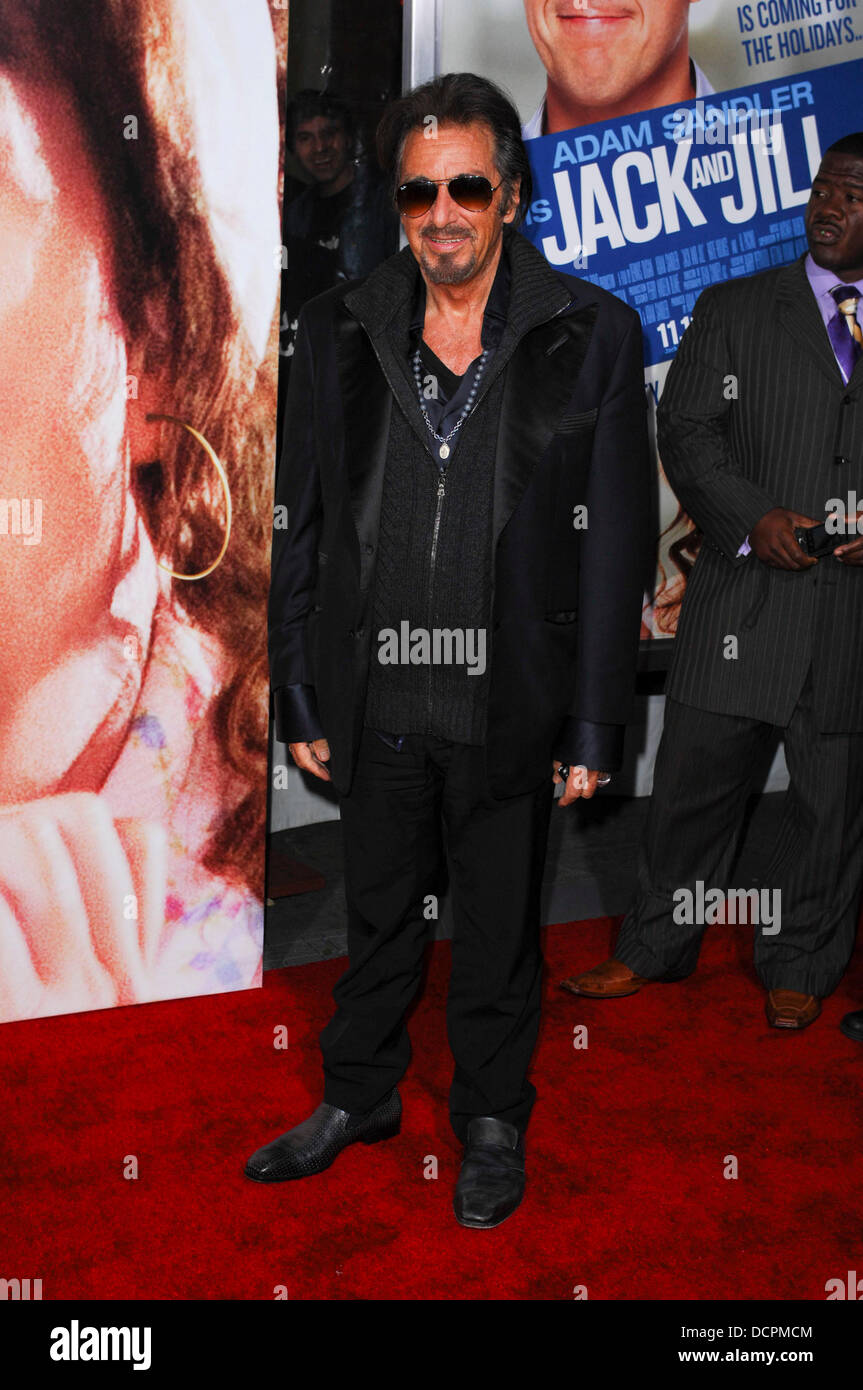Al Pacino Premiere of 'Jack And Jill' held at Regency Village Theatre