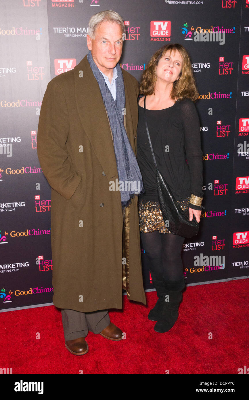 Mark Harmon and Pam Dawber  TV Guide Magazine's Annual Hot List Party at Greystone Mansion Supperclub   Beverly Hills, California - 07.11.11 Stock Photo