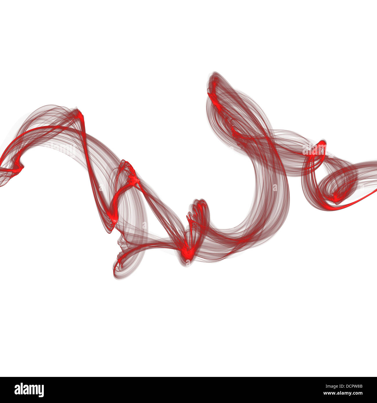 abstract red ribbon waves Stock Photo - Alamy