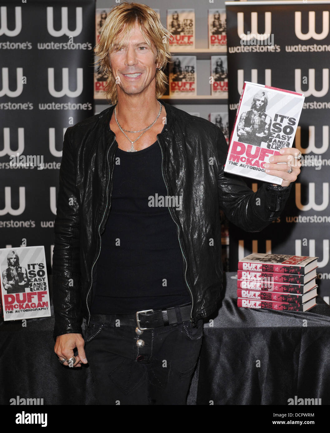 Duff McKagan signs copies of his autobiography 'It's So Easy (And Other Lies)' at Waterstone's Oxford Street London, England - 09.11.11