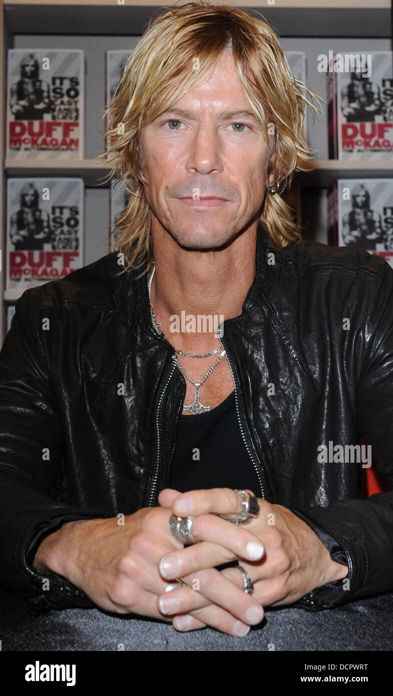 Duff McKagan signs copies of his autobiography 'It's So Easy (And Other