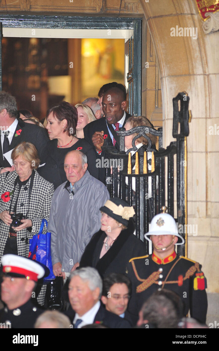 Frank Bruno The funeral of Sir Jimmy Savile held at Leeds Cathedral Leeds, England - 09.11.11 Stock Photo