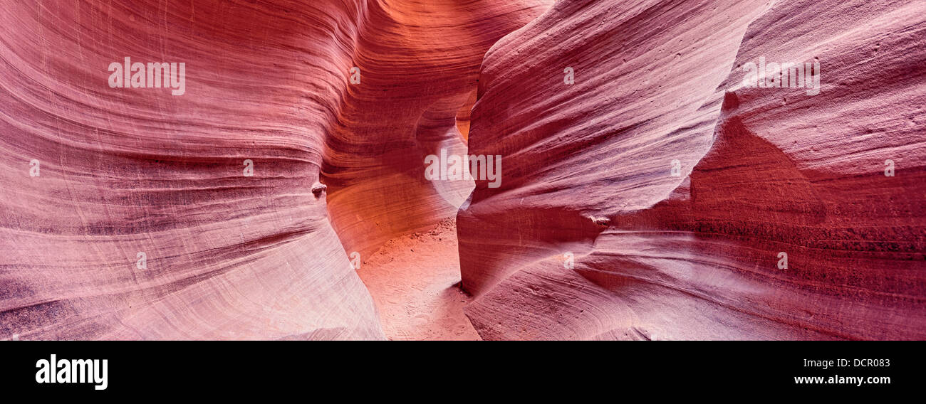 panoramic view of Antelope Canyon Stock Photo - Alamy
