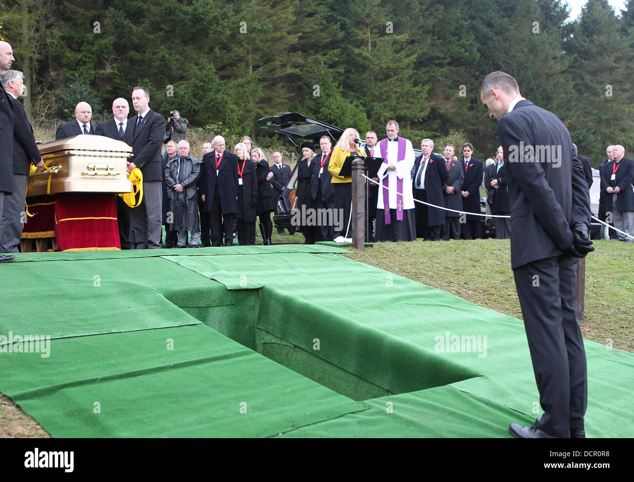 Jimmy Savile is buried at the Woodlands cemetery in Scarborough, North