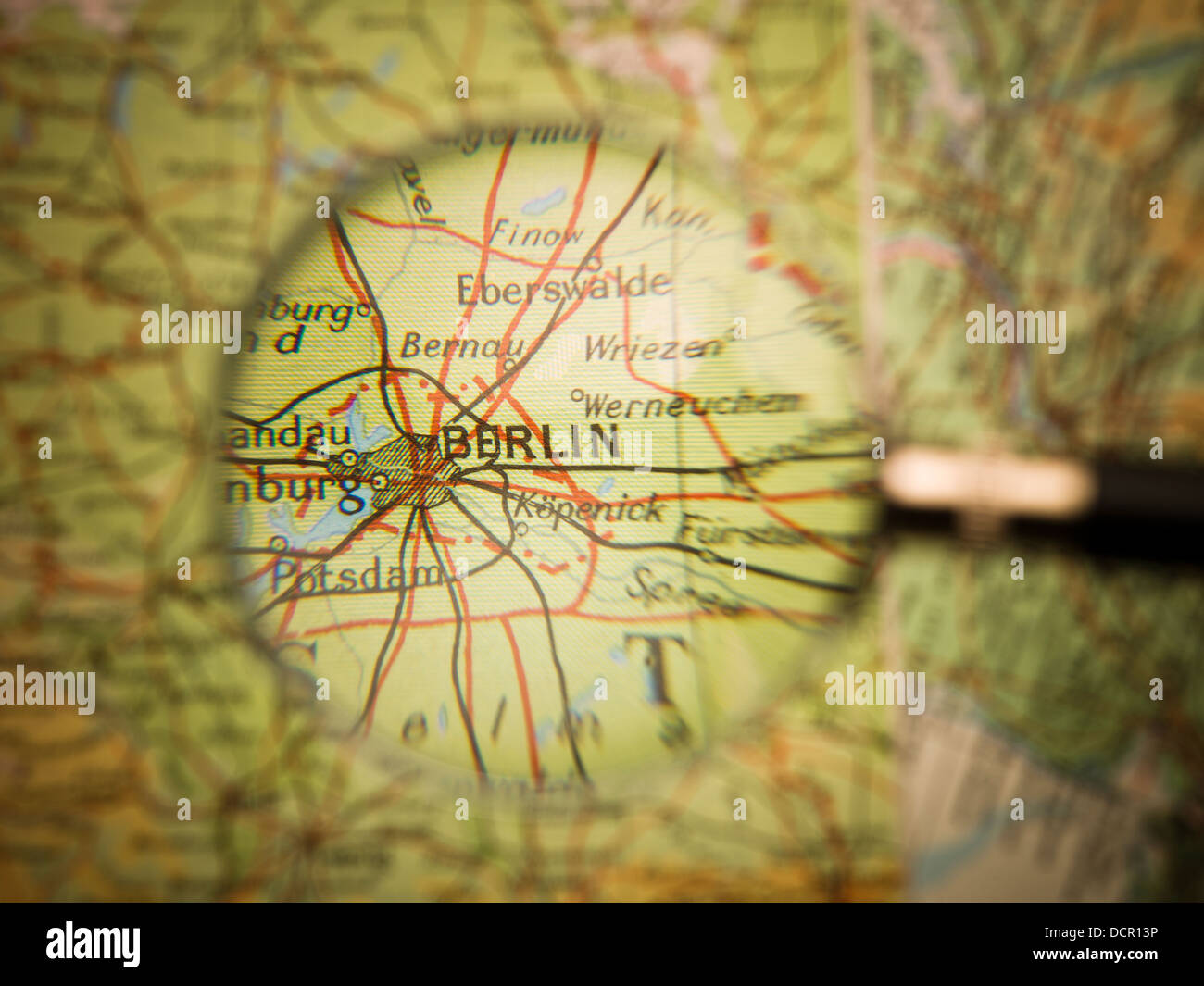 Map of Berlin Stock Photo - Alamy