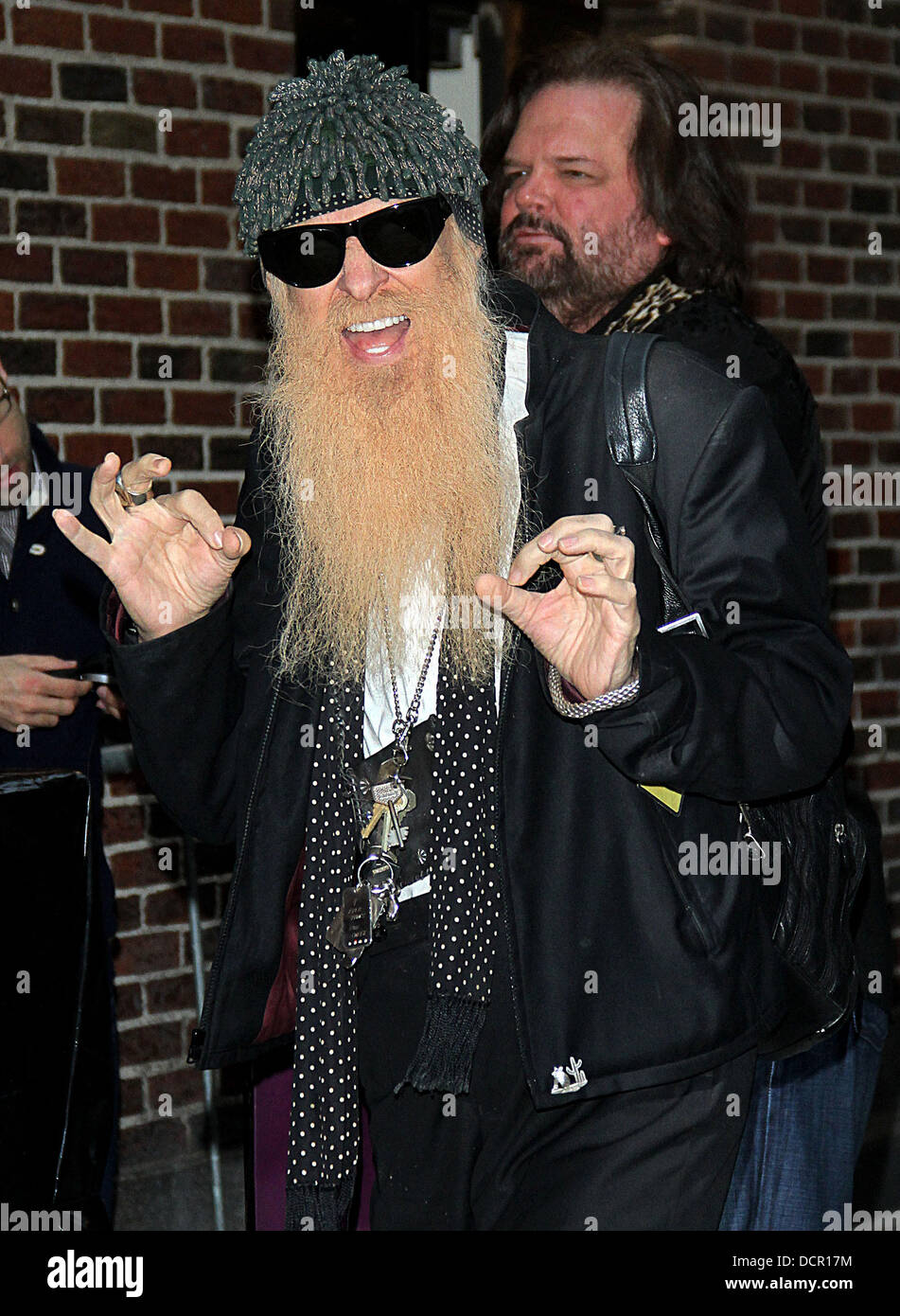 Billy Gibbons of ZZ Top arriving at the Ed Sullivan Theater for 'The ...