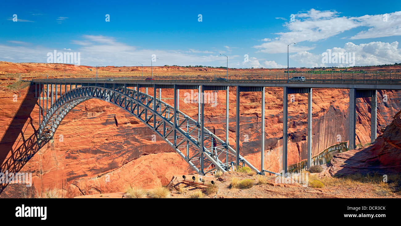 Navajo steel arch highway bridge hi-res stock photography and images ...