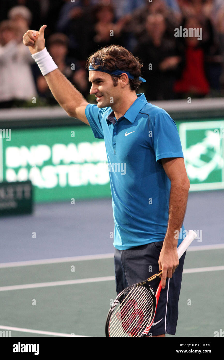 Roger Federer BNP Paribas Masters 2011 at the Palais Omnisports de Paris-Bercy  Paris, France - 11.11.11 Stock Photo - Alamy