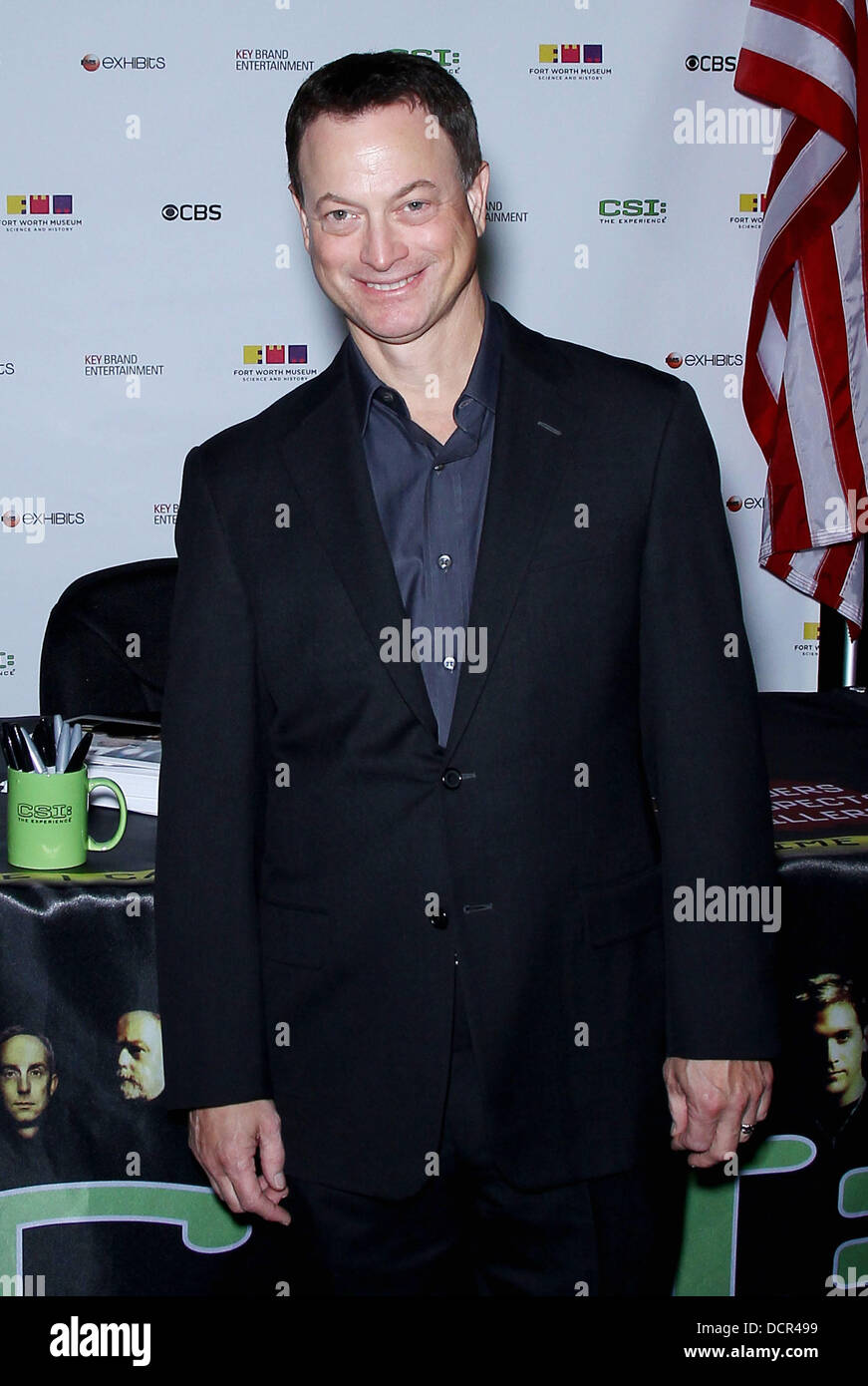 Gary Sinise CSI The Experience welcomes Gary Sinise as part of American Airlines/MGM Resorts International's 'A Salute To The Troops' at MGM Grand Resort and Casino Las Vegas, Nevada - 11.11.11 Stock Photo