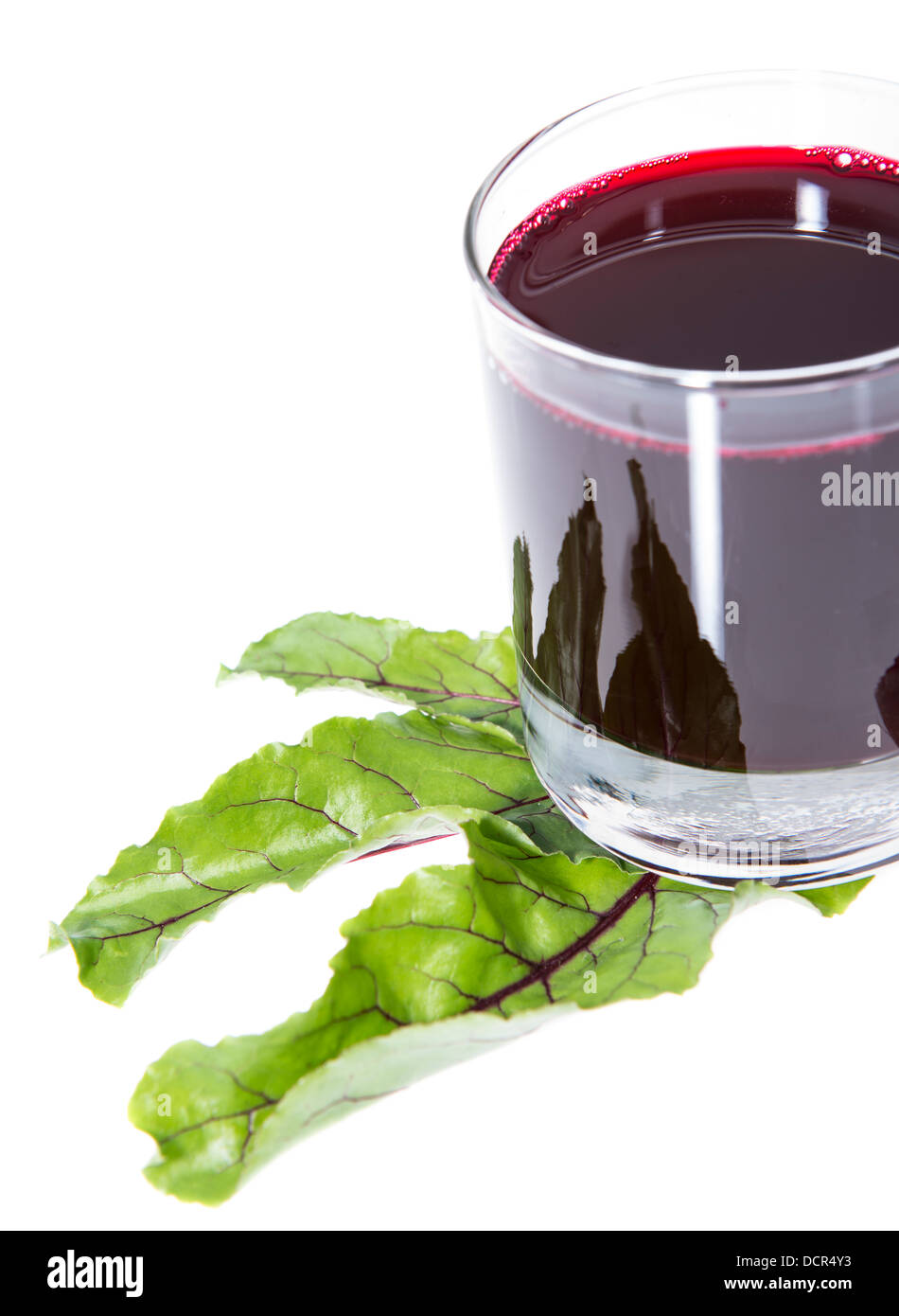 Glass with Beetroot Juice isolated on white Stock Photo - Alamy